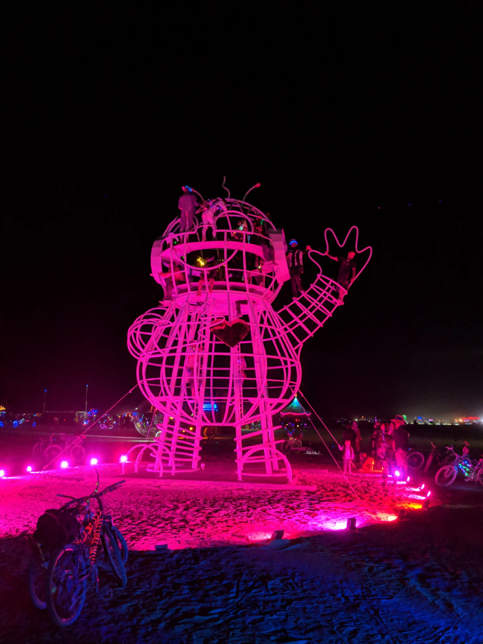 Bebot illuminated pink