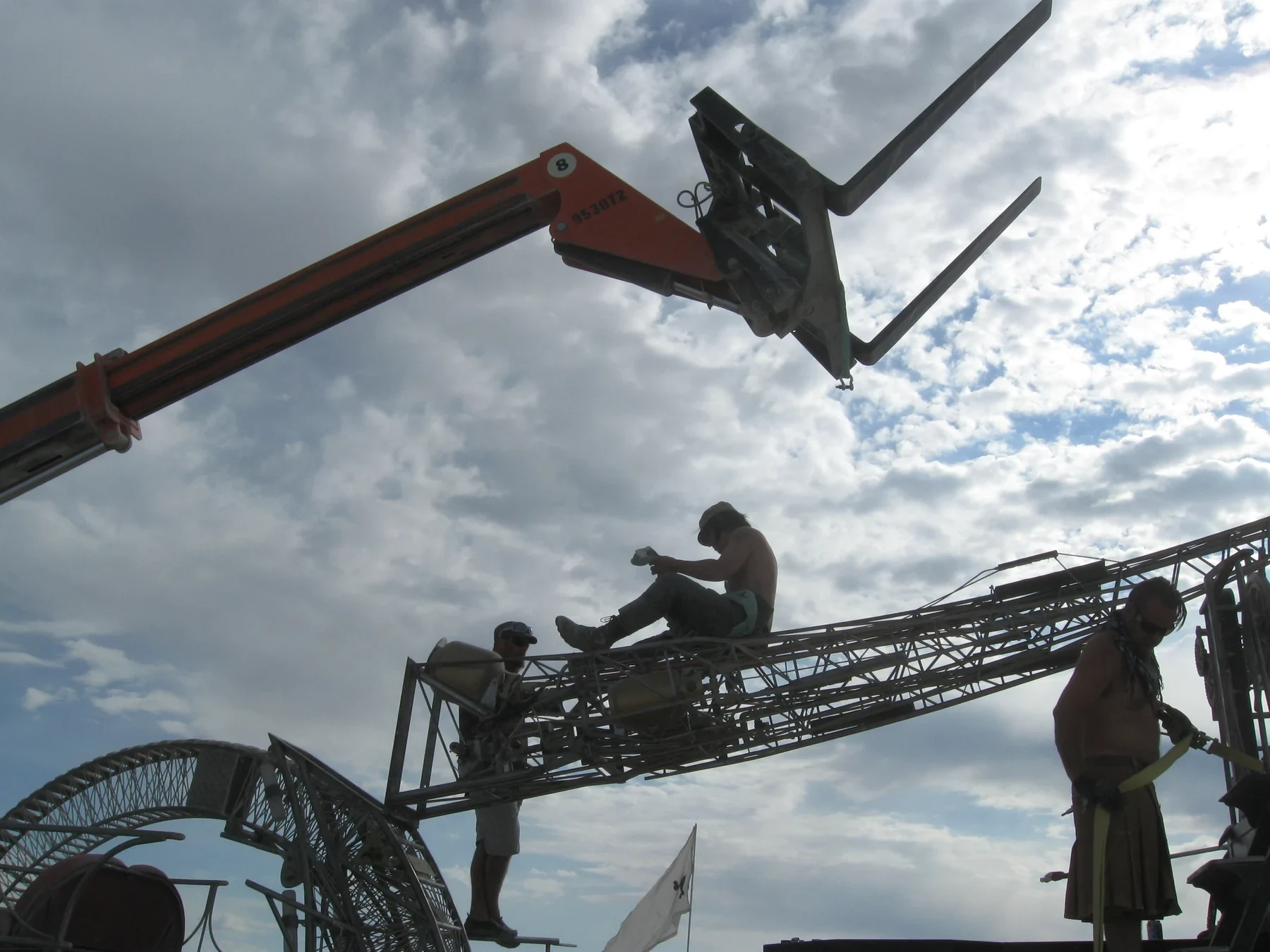 Assembly work on The Clock Ship Teresita