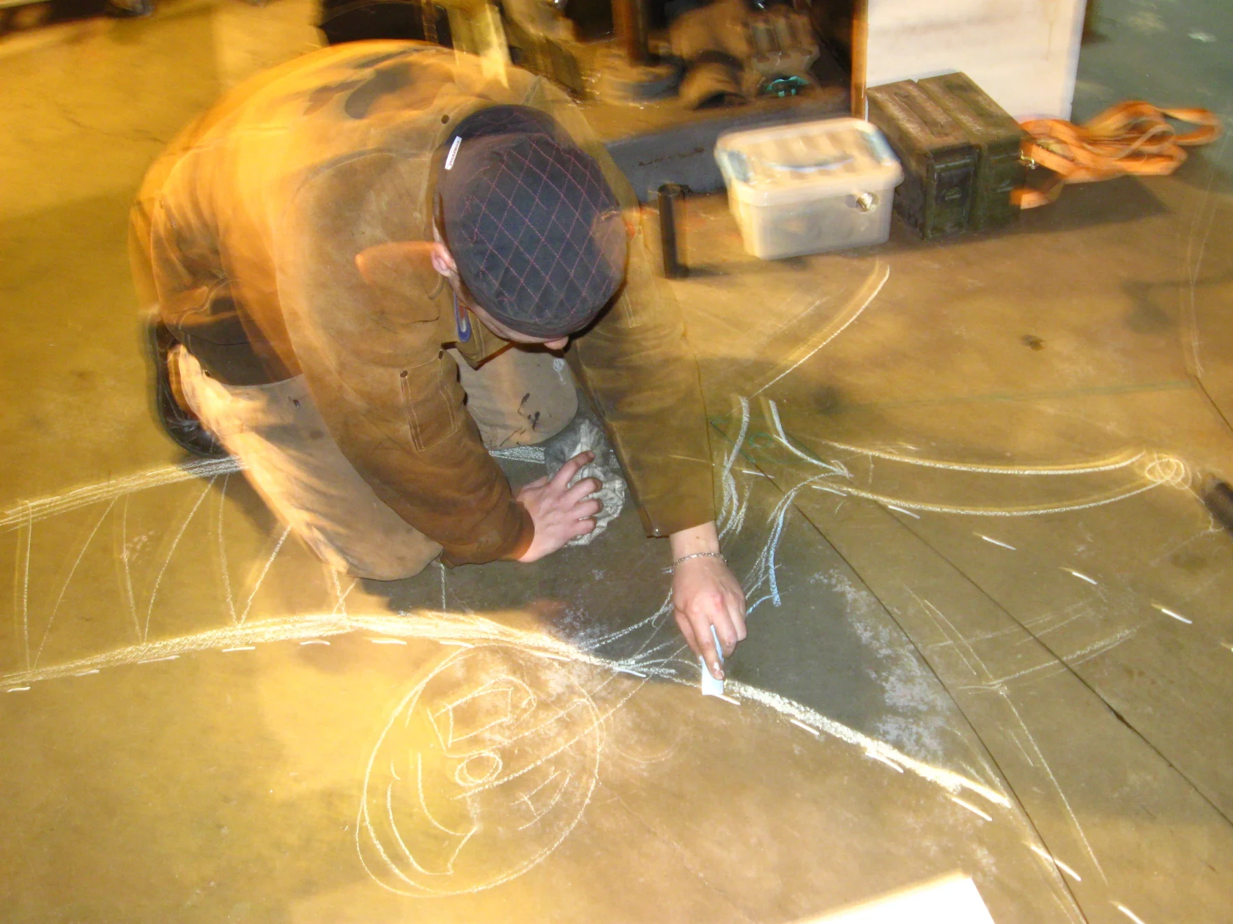 The Clock Ship Teresita under construction