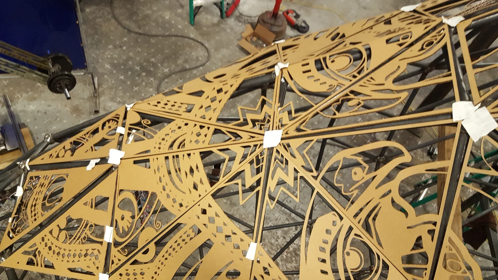 Patterned surface detail on Space Whale